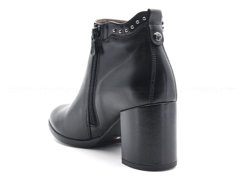 Nero giardini tronchetto con tacco donna nero