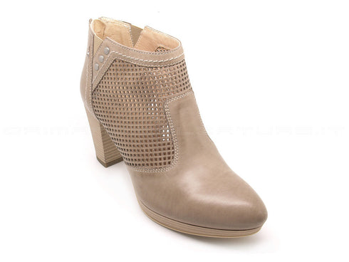 Nero giardini tronchetti estivi donna beige