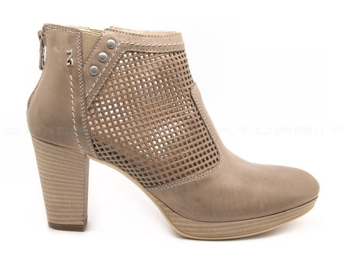 Nero giardini tronchetti estivi donna beige