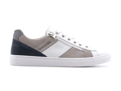 Nerogiardini sneakers uomo con zip uomo bianco