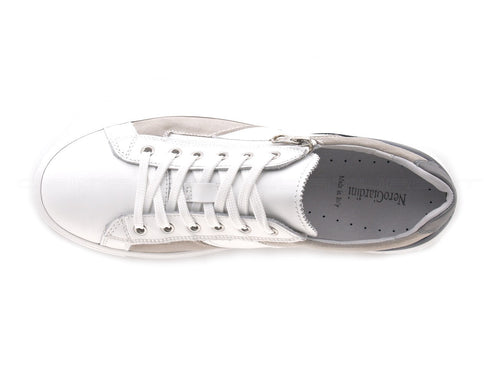 Nerogiardini sneakers uomo con zip uomo bianco