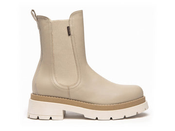 NeroGiardini stivalett chelsea beatles pelle beige avana I214320-728