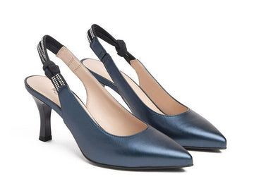 NeroGiardini Elegant Shoes with open heel in Leather