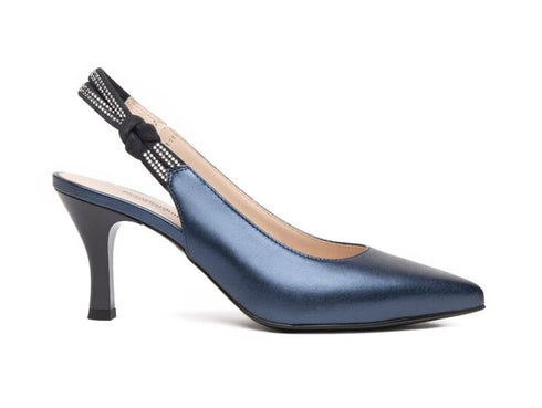 NeroGiardini Scarpe Eleganti con tallone aperto in Pelle blu oceano E218342DE-20