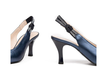 NeroGiardini Elegant Shoes with open heel in Leather