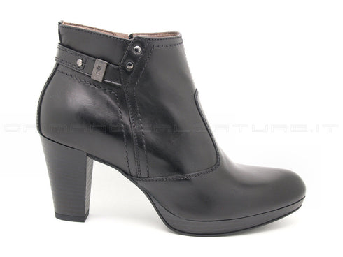 Nero giardini tronchetti con zip donna nero