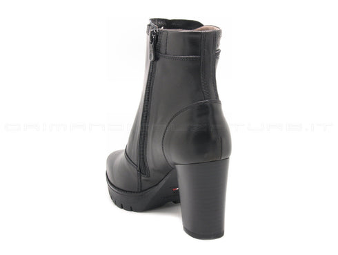 Nero giardini stivaletti con 2 zip donna nero