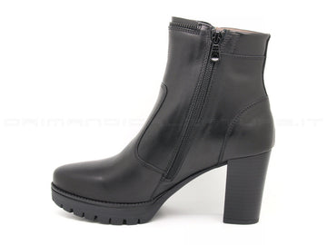 Nero giardini stivaletti con 2 zip donna nero
