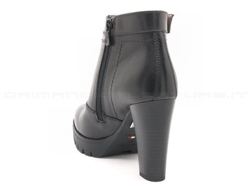 Nero giardini tronchetti con 2 zip donna nero