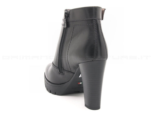 Nero giardini tronchetti con 2 zip donna nero