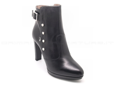 Nero giardini glamour tronchetti con zip donna nero