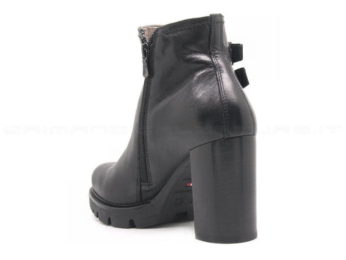 Nero giardini tronchetti 2 fibbie donna nero