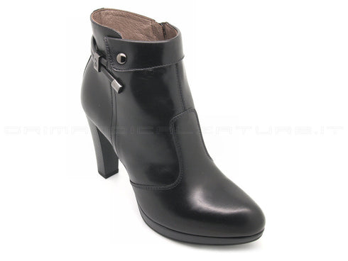 Nero giardini tronchetto con zip donna nero