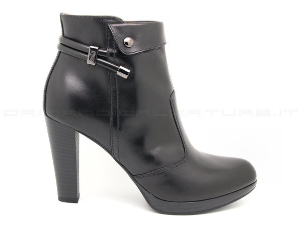 Nero giardini tronchetto con zip donna nero