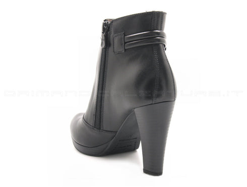 Nero giardini tronchetto con zip donna nero