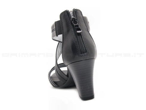 Nero giardini sandali zip donna nero