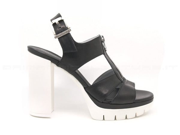 Nero giardini sandali zip donna nero