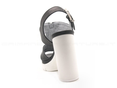 Nero giardini sandali zip donna nero