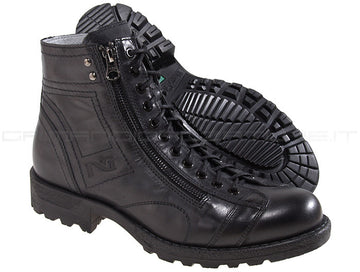Nerogiardini anfibi chiusura zip uomo nero