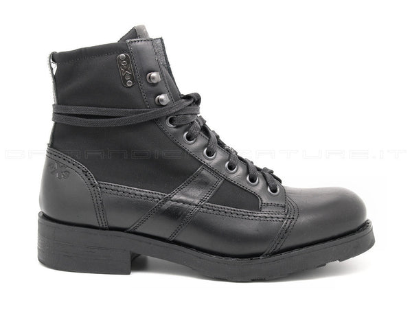 Oxs anfibio uomo pelle tessuto nero uomo nero