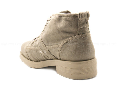 Oxs frank polacchini estivi in tela uomo kaki