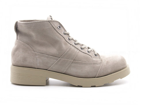 Oxs frank polacchini uomo estivi in camoscio grigio ecrù 61920U-010b