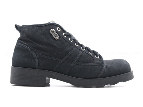 Oxs frank polacchini in tela delavè uomo nero