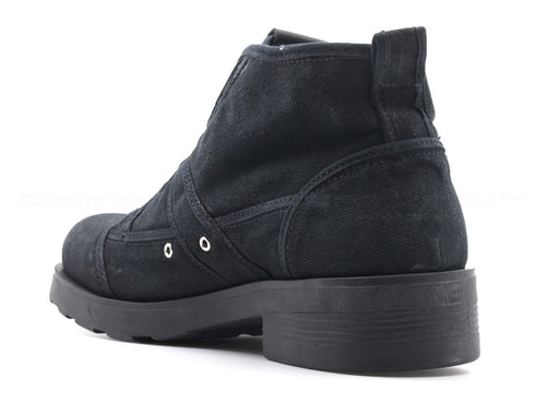 Oxs frank polacchini in tela delavè uomo nero