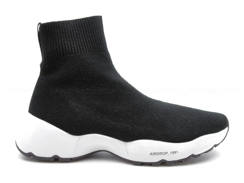 Oxs airdrop sneakers alte uomo uomo nero