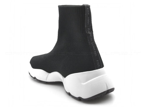 Oxs airdrop sneakers alte uomo uomo nero