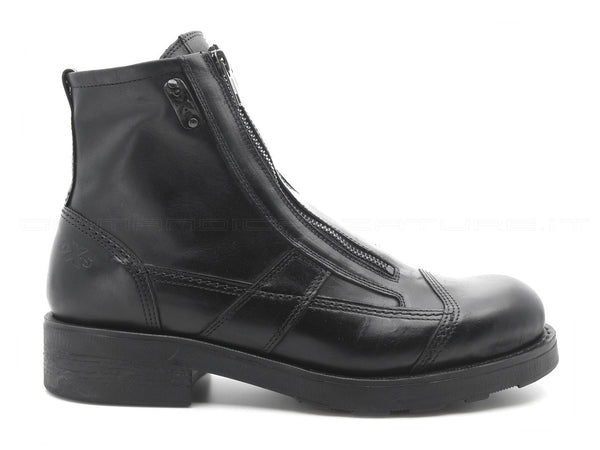 Oxs stivaletti 2 zip invernali uomo nero