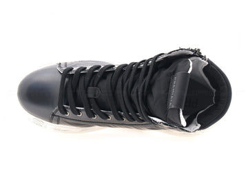 Premiata edith sneakers alta con zip donna nero