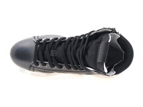 Premiata edith sneakers alta con zip donna nero