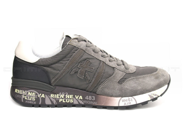 Premiata uomo sneakers lander grigia uomo grigio