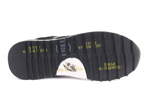 Premiata lucy pelle velluto donna nero