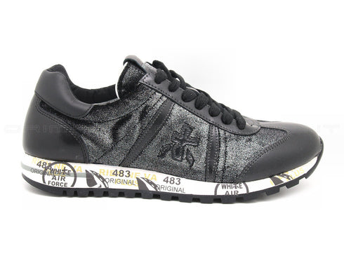 Premiata lucy pelle velluto donna nero