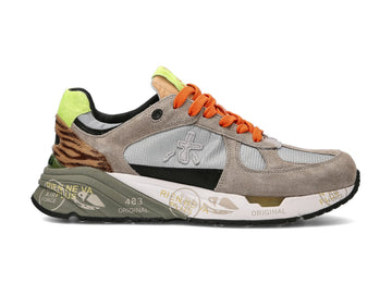 Premiata scarpe donna Mase tessuto suede grigio 5933