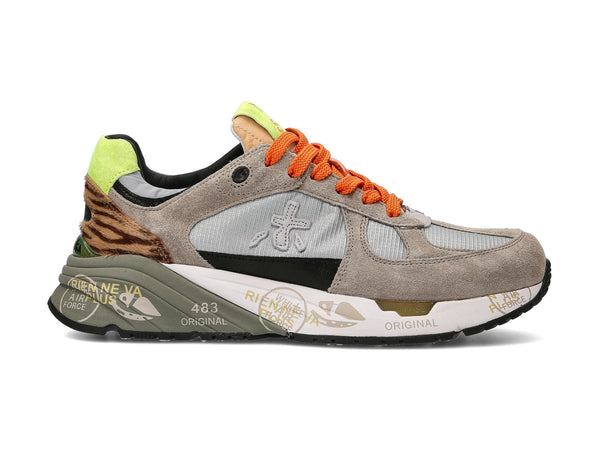 Premiata scarpe donna Mase tessuto suede grigio 5933