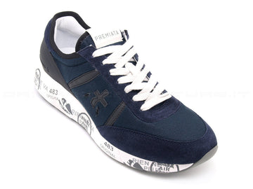 Premiata uomo hanzo sneakers tessuto uomo blu