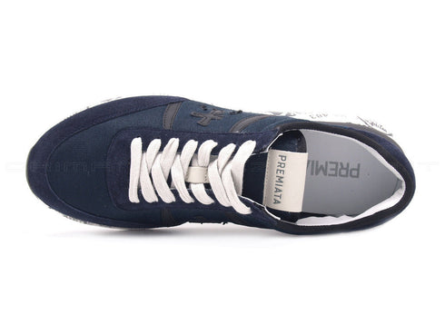 Premiata uomo hanzo sneakers tessuto uomo blu