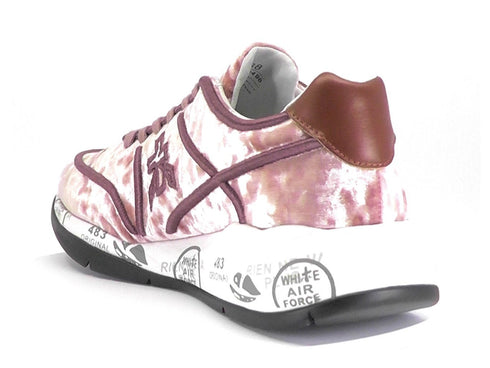 Premiata liu sneakers velluto donna rosa