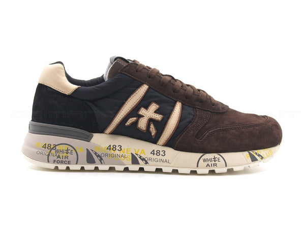 Premiata uomo sneakers lander suede uomo marrone