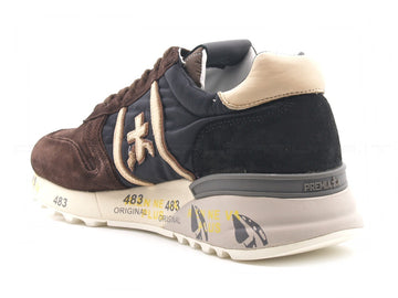 Premiata uomo sneakers lander suede uomo marrone