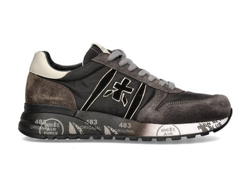 Premiata uomo sneakers Lander marrone nere