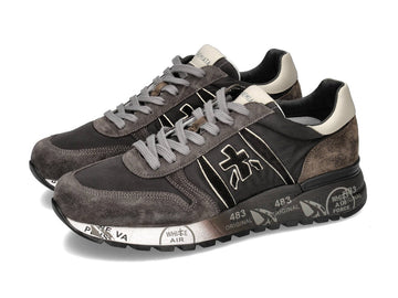 Premiata uomo sneakers Lander marrone nere