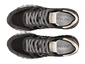Premiata uomo sneakers Lander marrone nere