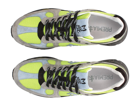 Premiata Mase men's suede fabric sneakers