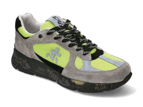 Premiata Mase men's suede fabric sneakers