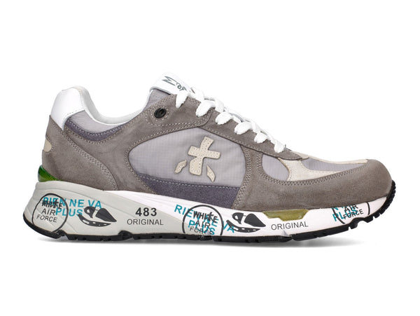Premiata Mase sneakers in camoscio e tessuto grigio MASE 5683
