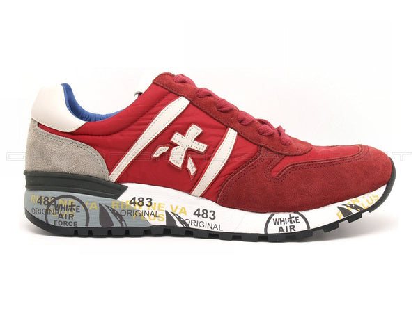 Premiata uomo sneakers lander rosso uomo rosso